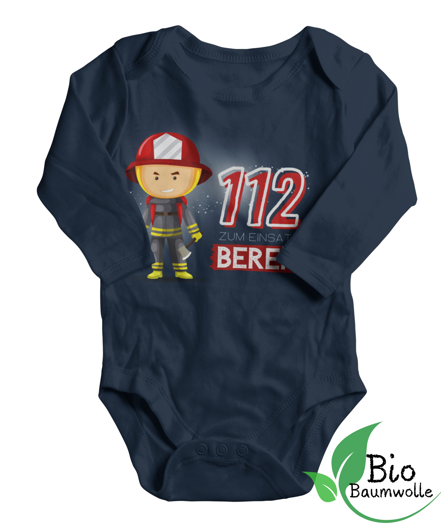 112 Bereit - Bio Langarm Body