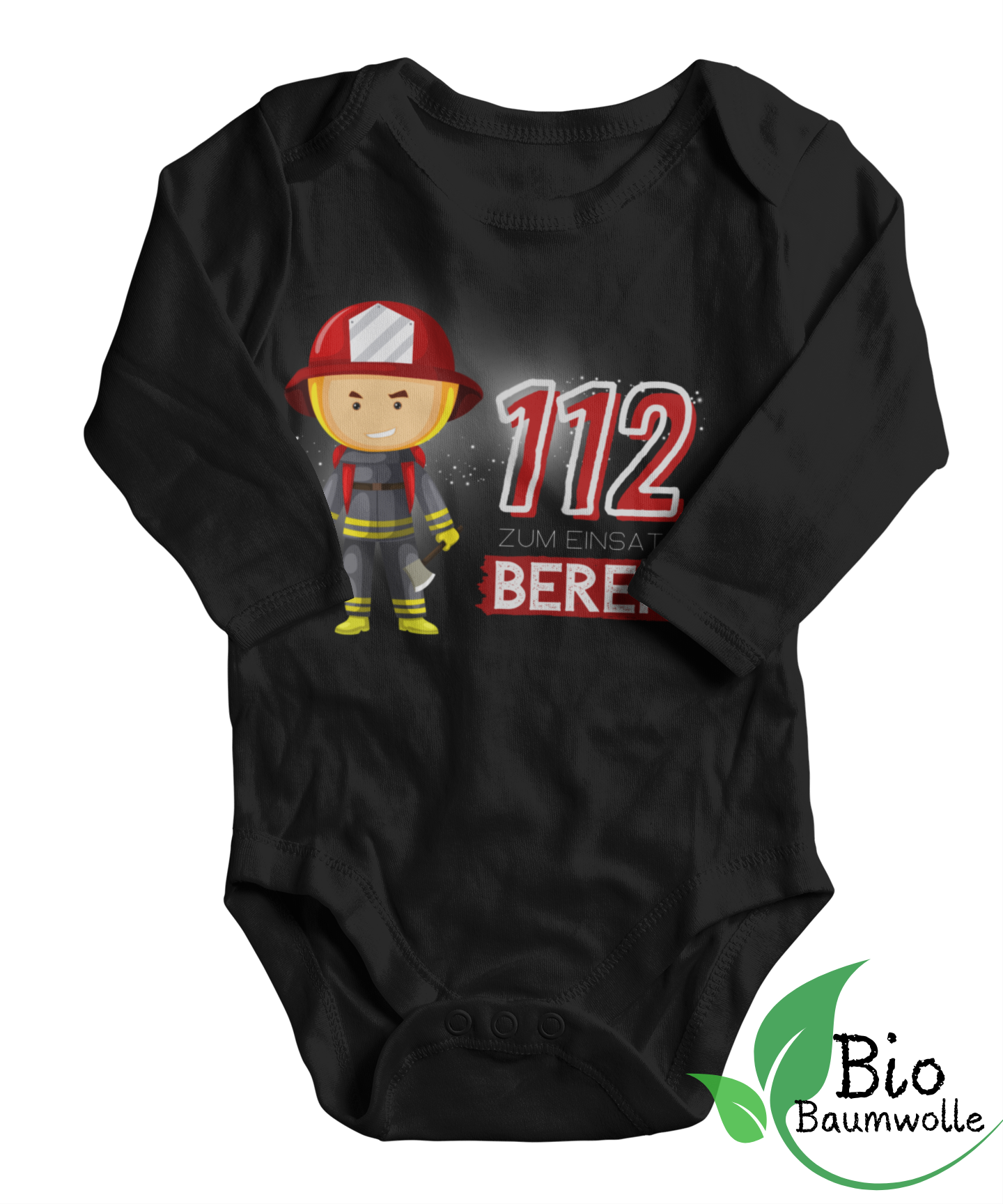 112 Bereit - Bio Langarm Body