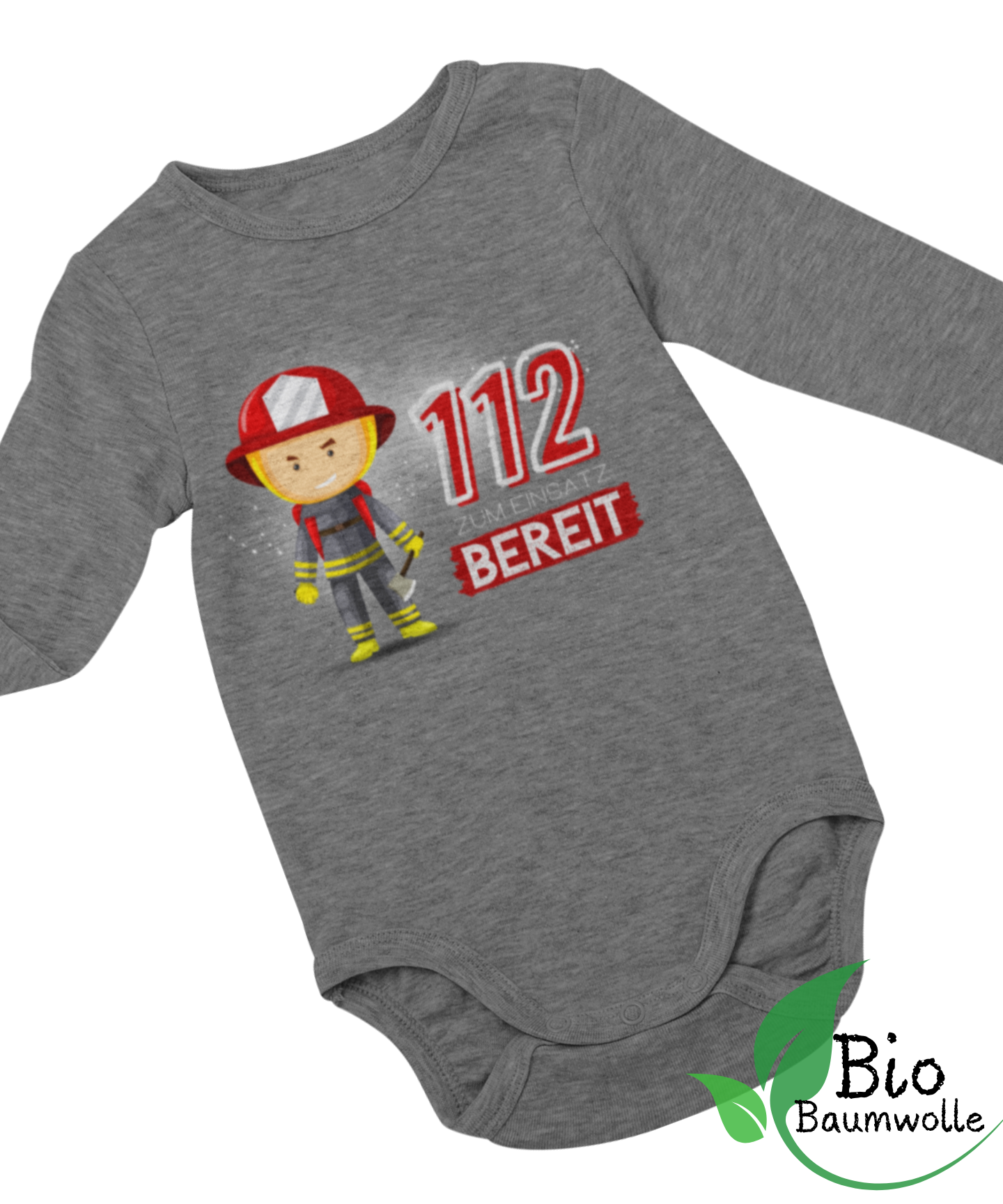 112 Bereit - Bio Langarm Body