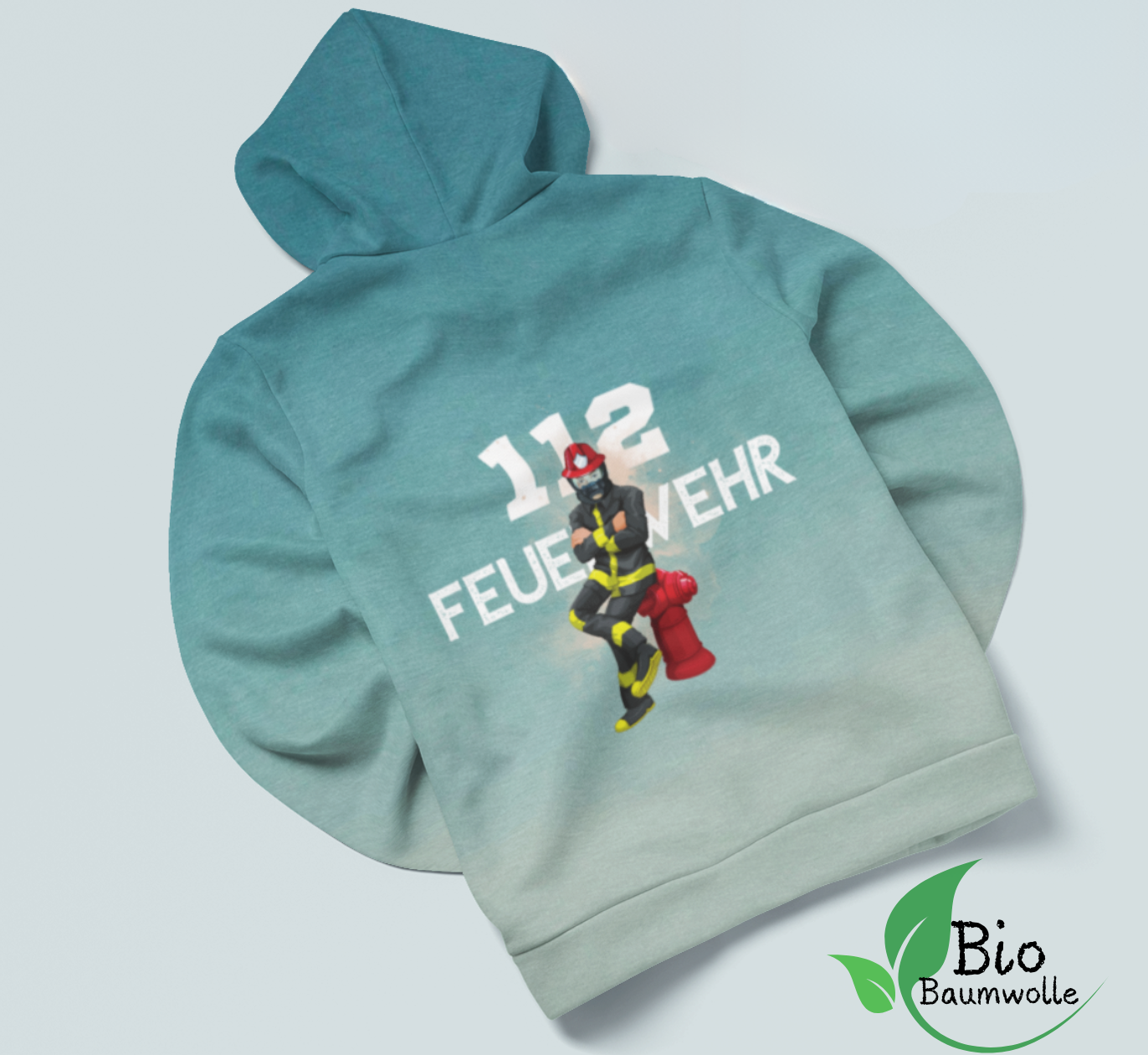 112 Feuerwehr - Bio Dip Dye Hoodie