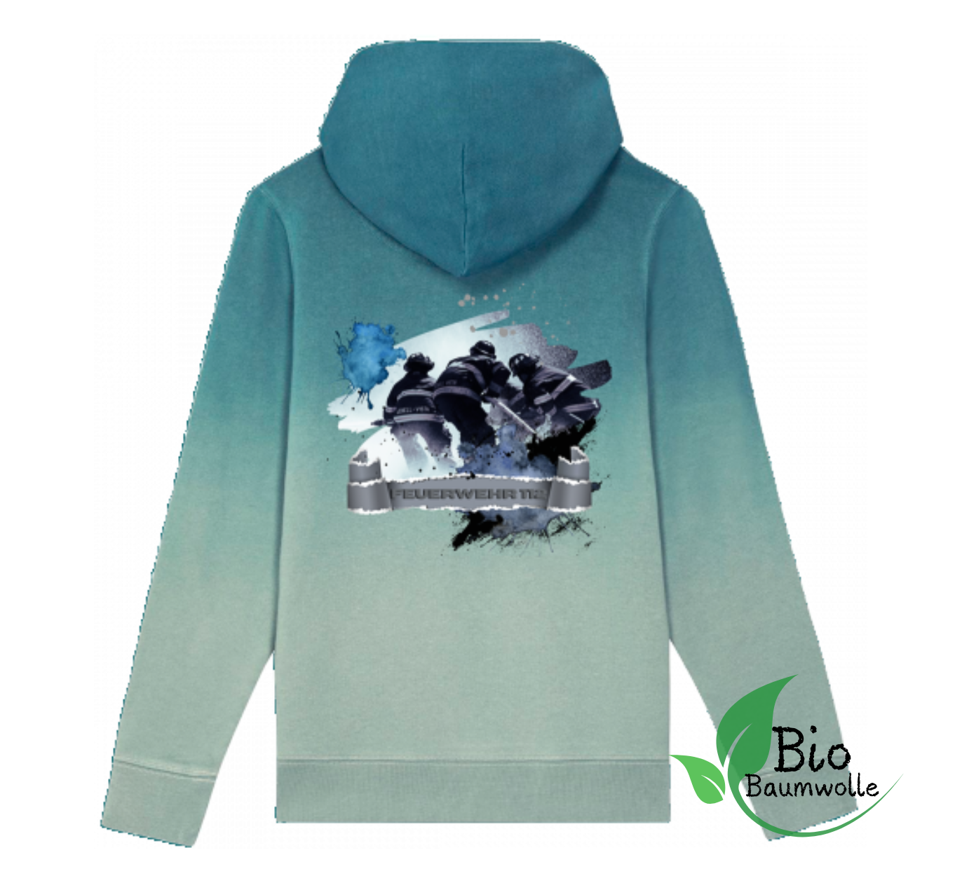 Feuerwehr 112 - Bio Dip Dye Hoodie
