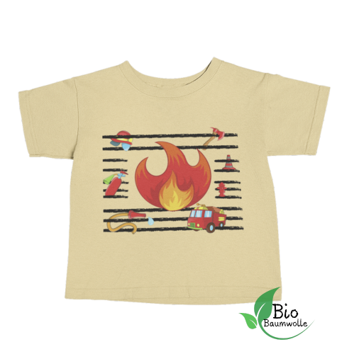 Feuer u. Flamme - Baby Bio Shirt