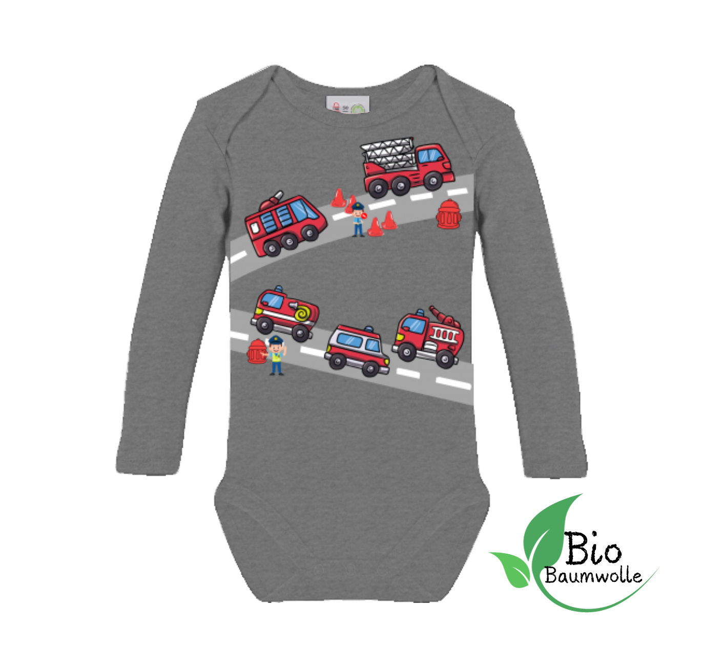 Feuerwehr Tour - Bio Langarm Body