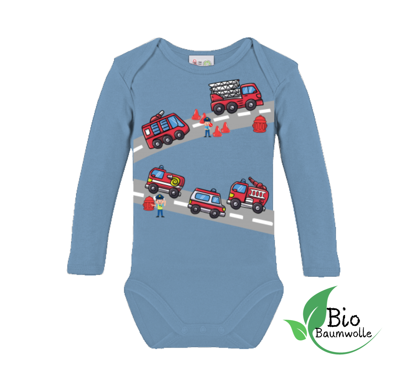 Feuerwehr Tour - Bio Langarm Body