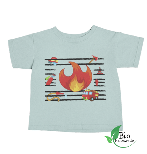Feuer u. Flamme - Baby Bio Shirt