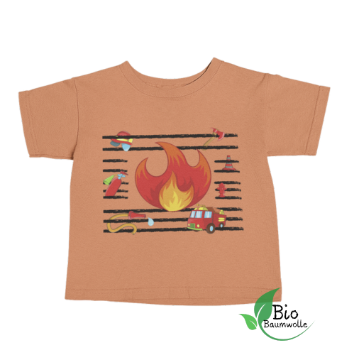 Feuer u. Flamme - Baby Bio Shirt