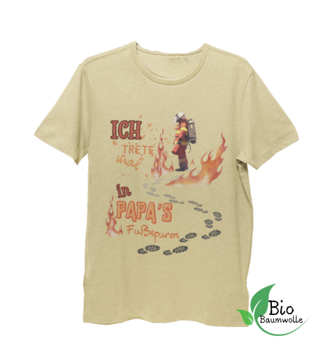 Papa's Fußspuren - Bio T Shirt