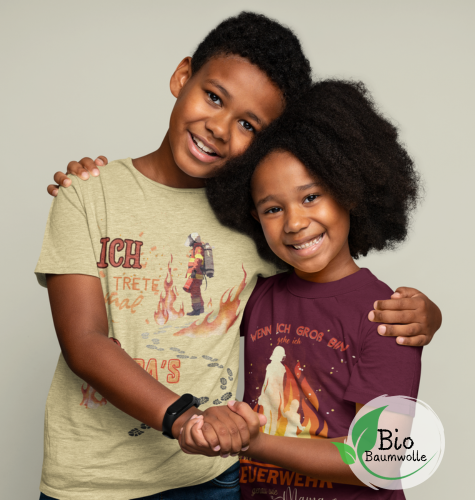 Papa's Fußspuren - Bio T Shirt