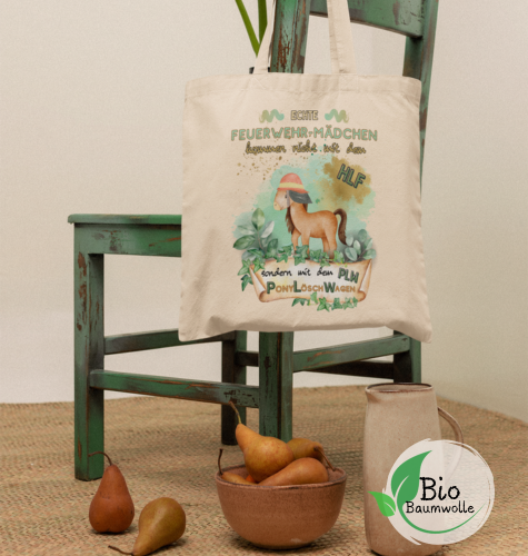 PonyLöschWagen - Bio Tasche