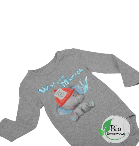 Wasser marsch - Bio Langarm Body