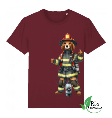 Feuerwehr Hund - Unisex Bio Shirt