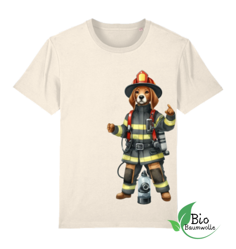 Feuerwehr Hund - Unisex Bio Shirt