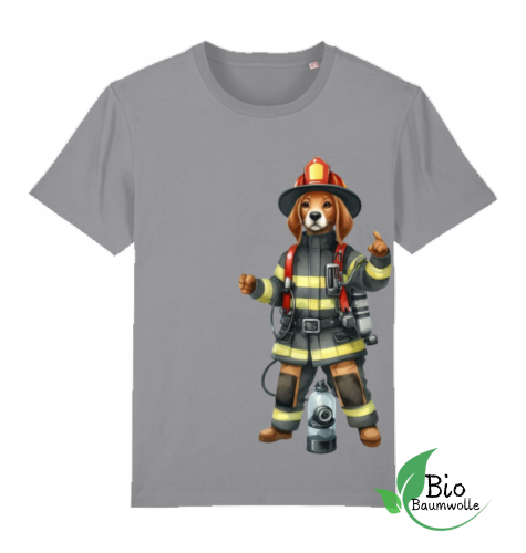 Feuerwehr Hund - Unisex Bio Shirt