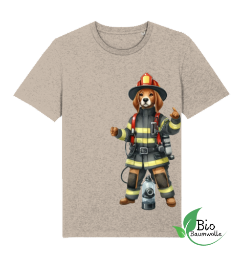 Feuerwehr Hund - Unisex Bio Shirt