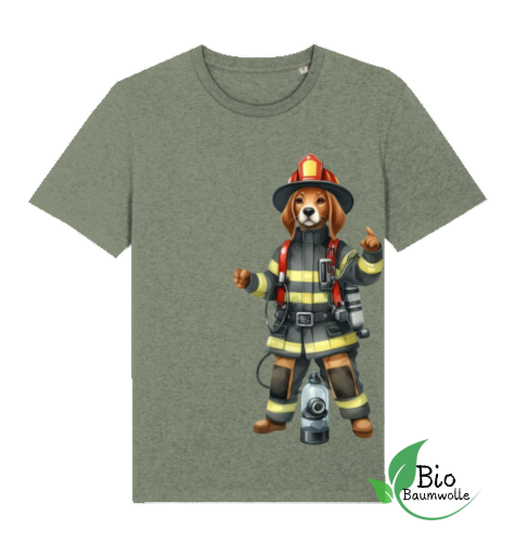 Feuerwehr Hund - Unisex Bio Shirt
