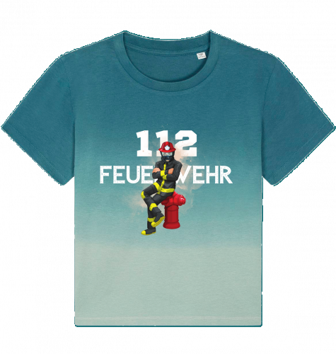 112 Feuerwehr - Bio Dip Dye Shirt