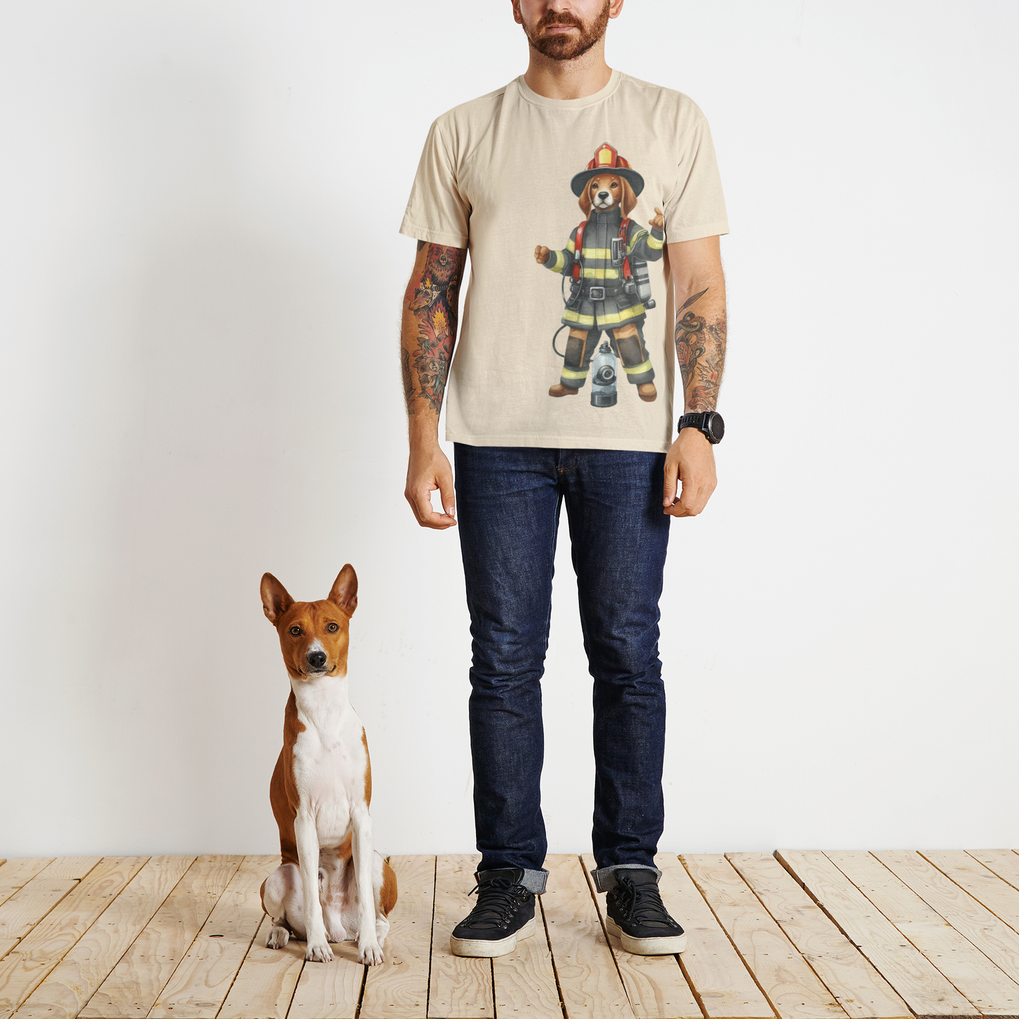 Feuerwehr Hund - Unisex Bio Shirt
