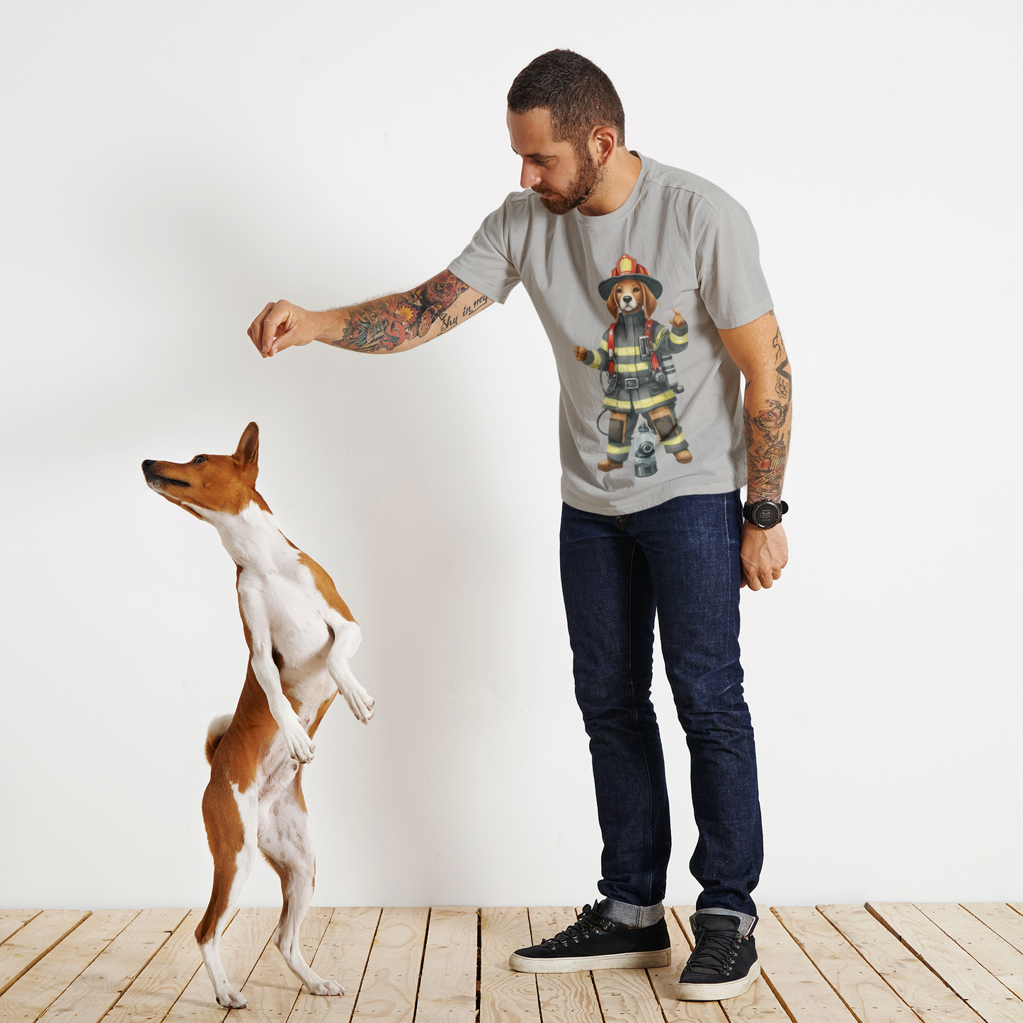 Feuerwehr Hund - Unisex Bio Shirt
