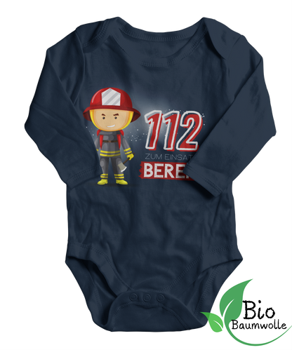 112 Bereit - Bio Langarm Body