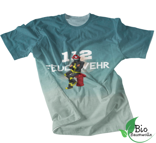 112 Feuerwehr - Bio Dip Dye Shirt