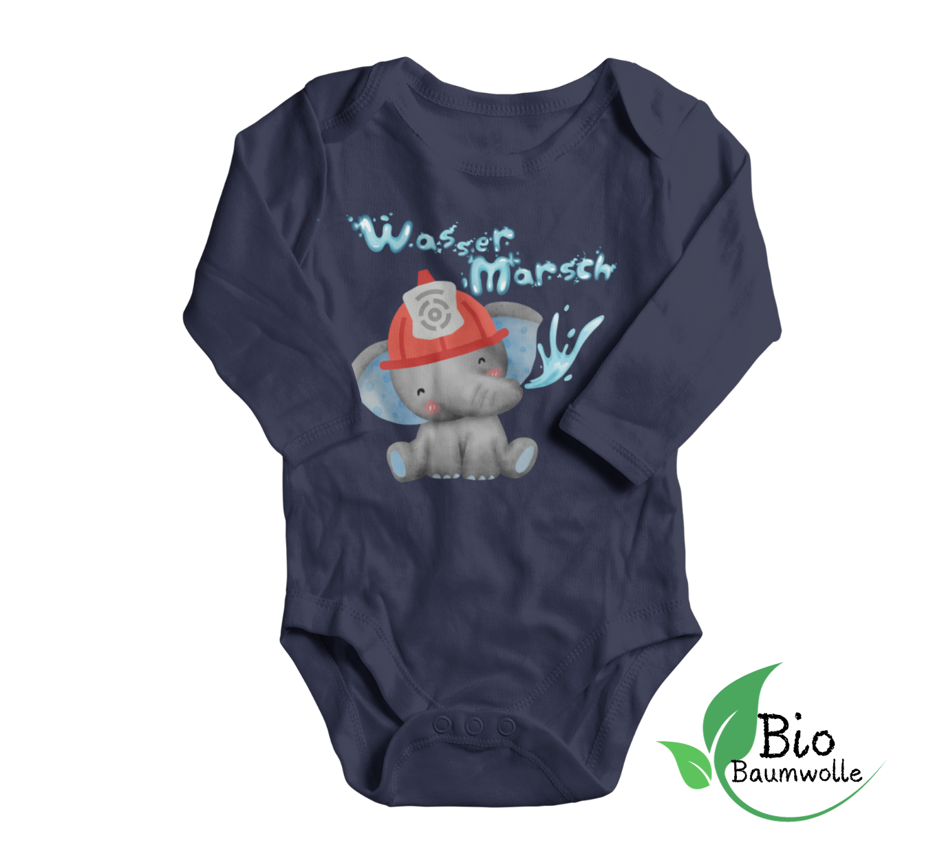 Wasser marsch - Bio Langarm Body