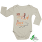 Papa's Fußspuren - Bio Langarm Body