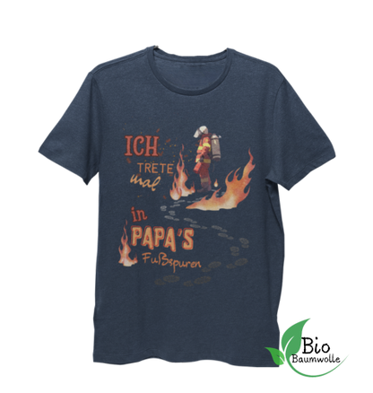 Papa's Fußspuren - Bio T Shirt