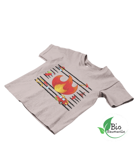 Feuer u. Flamme - Baby Bio Shirt
