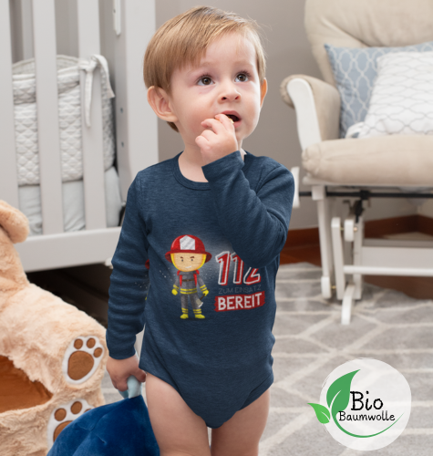 112 Bereit - Bio Langarm Body