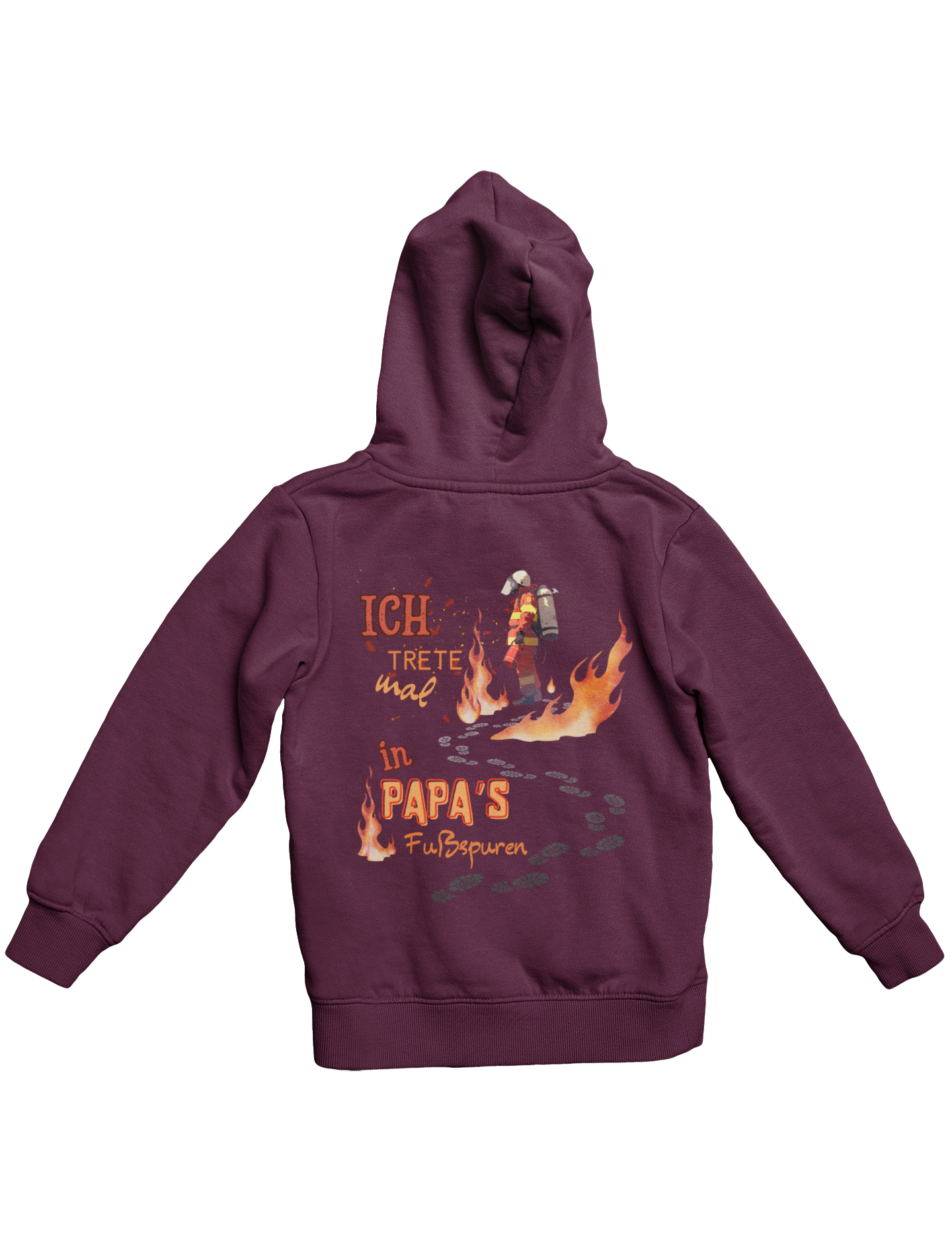 Papa's Fußspuren - Hoodie