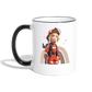 Erst Frühstück - Tasse zweifarbig - Weiß/Schwarz