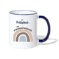erst Frühstück (Junge) - Tasse zweifarbig - Weiß/Kobaltblau