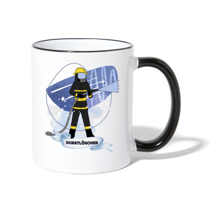 Durstlöscher - Tasse zweifarbig - Weiß/Schwarz
