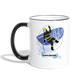 Durstlöscher - Tasse zweifarbig - Weiß/Schwarz