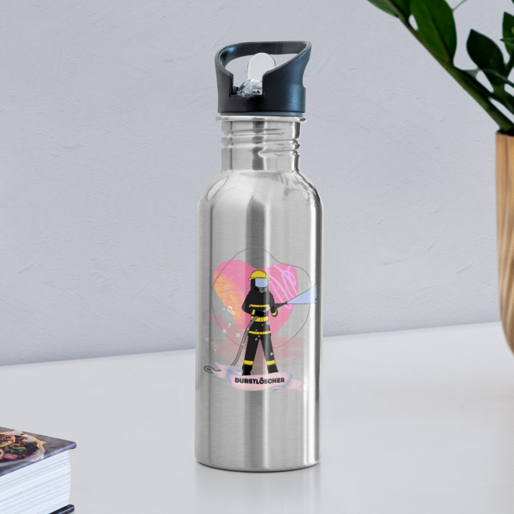 Durstlöscher (pink) - Trinkflasche - Lightsilver