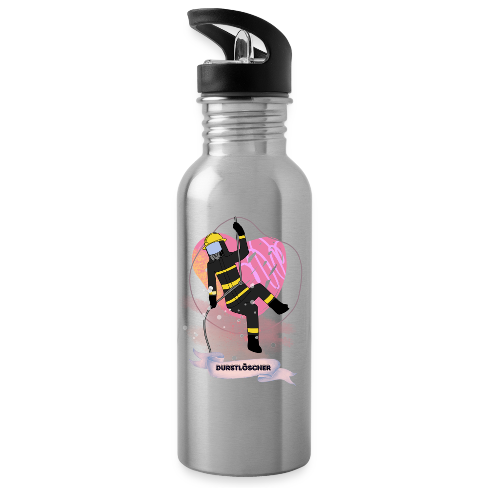 Durstlöscher (pink) - Trinkflasche - Lightsilver